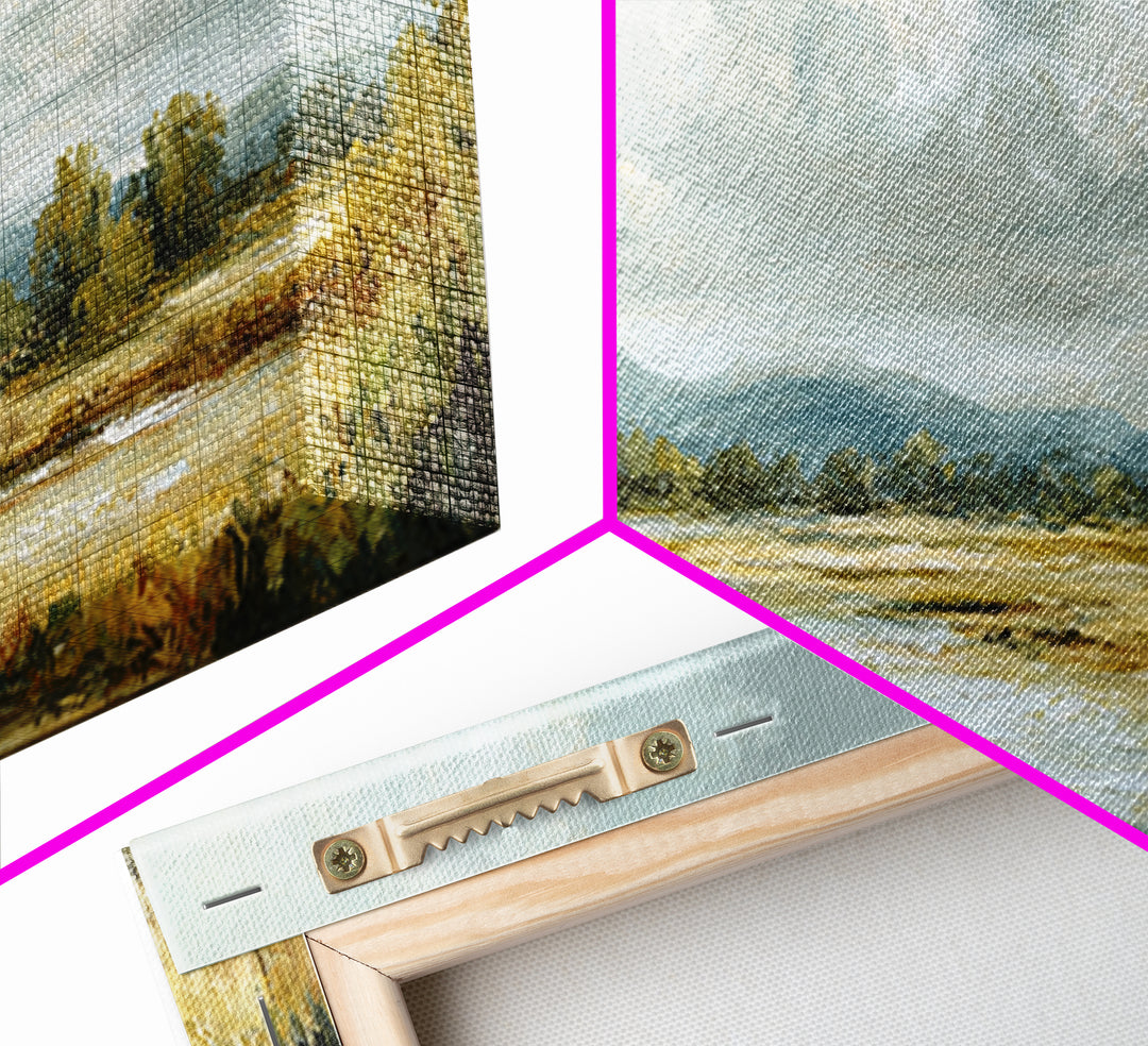 Gallery Style Landscape with Expansive Negative Space Canvas Print, Above Sofa Art, Living Room Decor, Statement, ASA-3x1-88