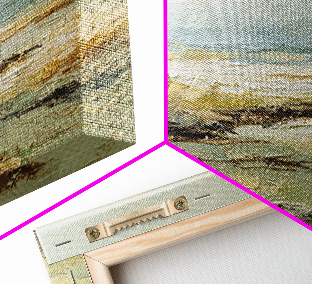 Oversized Abstract Landscape Canvas Print, Above Sofa Art, Canvas Print, Living Room Decor, Statement, Botanical Wall Art, ASA-3x2-29