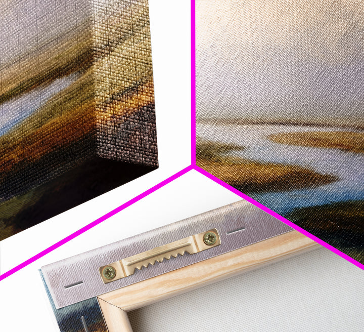 Abstract River Bends Canvas Print, Above Sofa Art, Oversized Wall Art, Living Room Decor, Fine Art, Statement, Coastal Decor, ASA-3x2-51