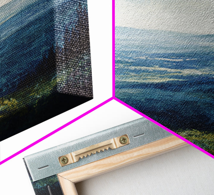 Gallery Style Landscape with Expansive Negative Space Canvas Print, Above Sofa Art, Textured Wall Art, Living Room Decor, ASA-3x2-52