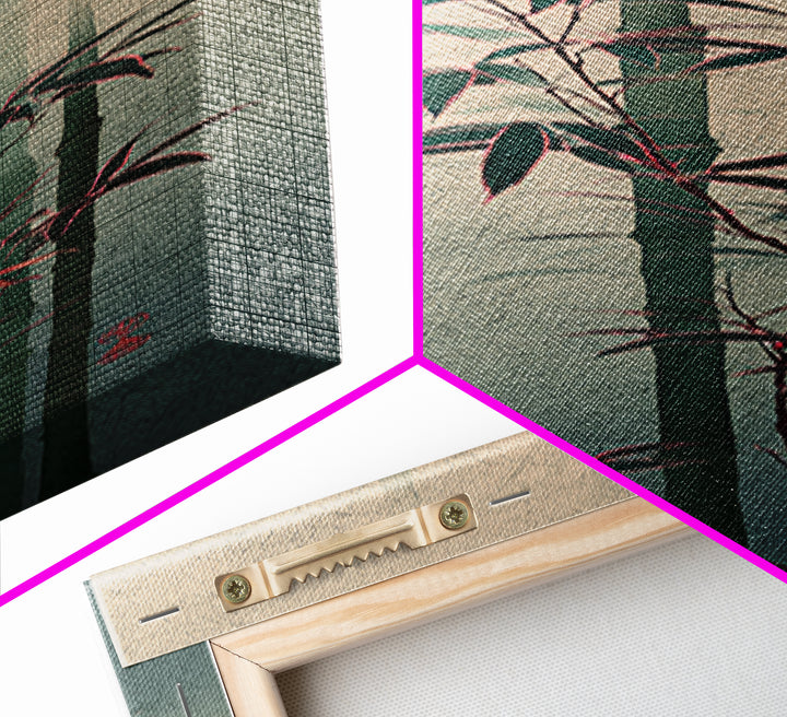 Minimal Bamboo Stalks Canvas Print, Asian Inspired Art, Printable Art, Living Room Decor, Fine Art, Harmony, Neutral Wall Art, ASI-1x3-56