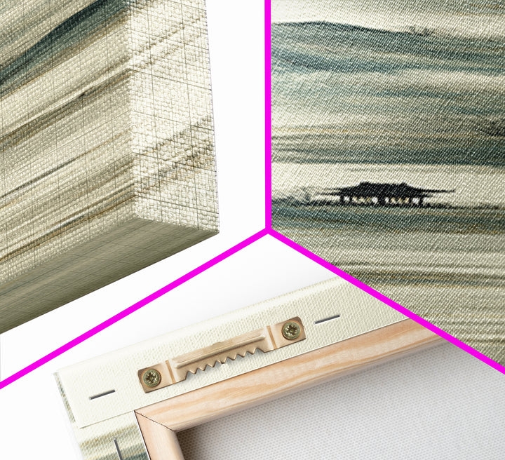 Chinese Mountain Scroll Landscape Canvas Print, Asian Inspired Art, Digital Download Art, Living Room Decor, Harmony, ASI-1x3-92