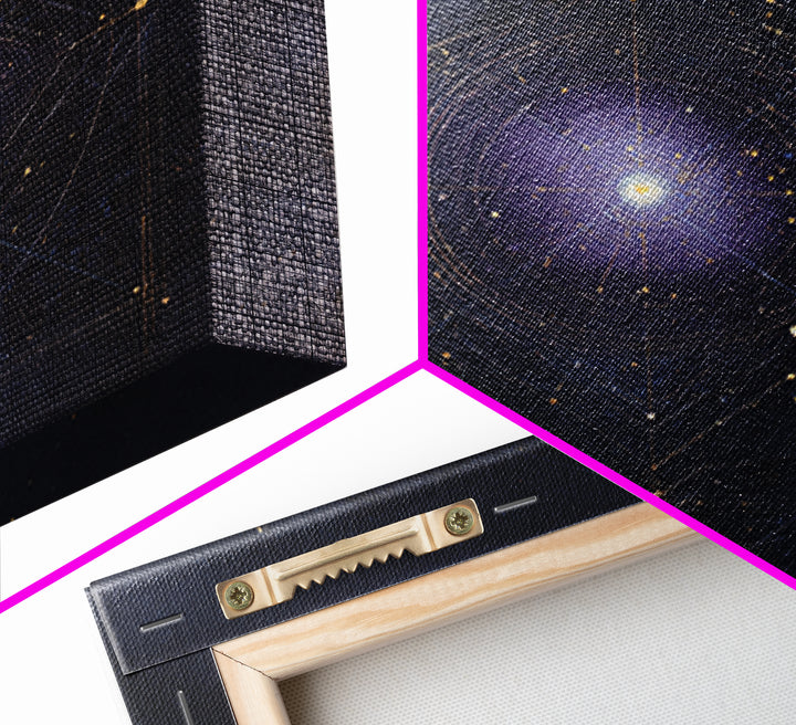 Birth Chart Geometry Framed Canvas Print, Astrology Art, Statement Artwork, Living Room Decor, Fine Art, Zodiac, Digital Art, AST-1x1-79