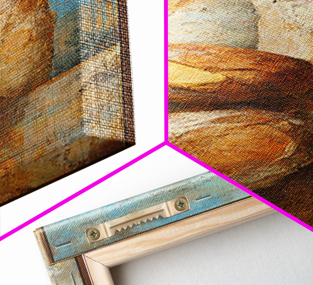 Freshly Baked Bread Framed Canvas Print, Bed and Breakfast Art, Above Bed Decor, Living Room Decor, Fine Art, BAB-1x3-80