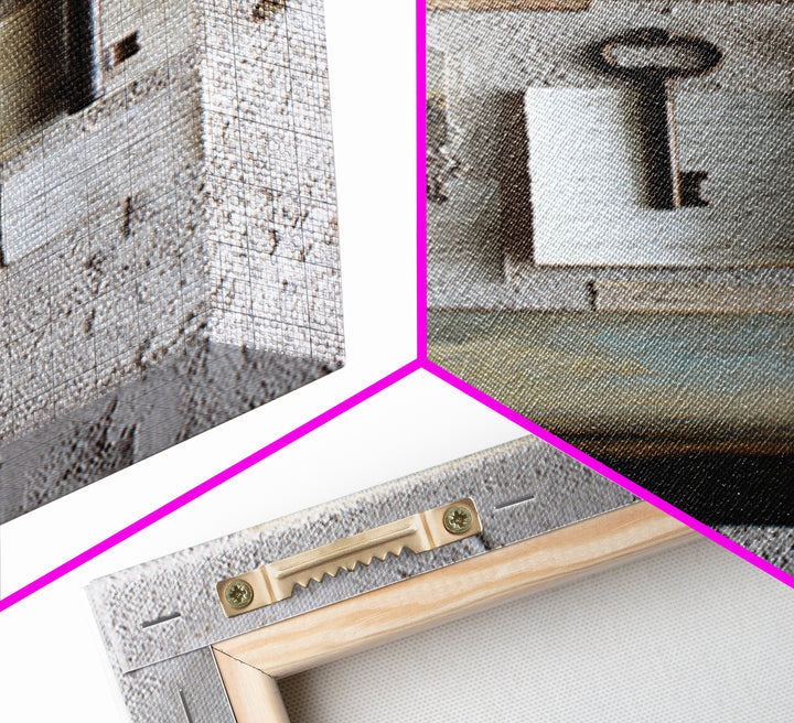 Antique Key and Handwritten Letter Arrangement Without Canvas Print, Bed and Breakfast Art, Bedroom Decor, Living Room Decor, BAB-2x3-17