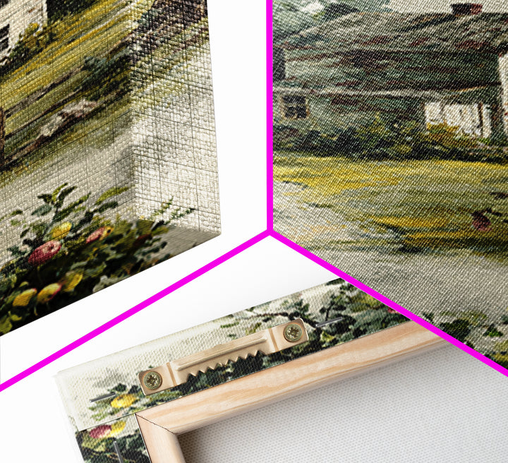 Apple Orchard Scene Canvas Print, Bed and Breakfast Art, Wood Wall Art, Living Room Decor, Fine Art, Farmhouse Wall Art, BAB-2x3-45