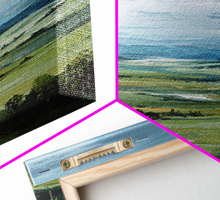 Classic Landscape with Rolling Green Hills Canvas Print, Bed and Breakfast Art, Printable Wall Art, Living Room Decor, BAB-2x3-80