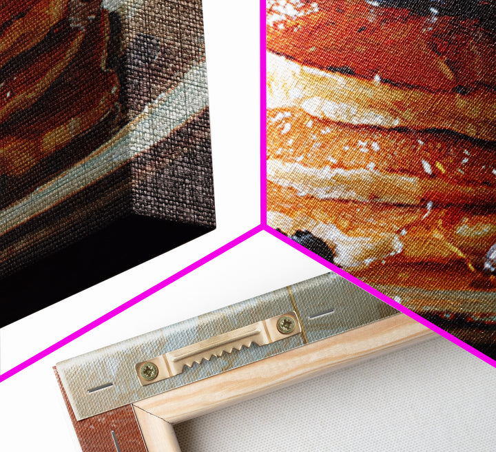 Blueberry Pancakes Still Life Canvas Print, Bed and Breakfast Art, Above Bed Decor, Living Room Decor, Fine Art, BAB-3x2-12