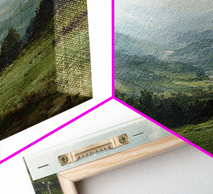 Classic Landscape with Rolling Green Hills Canvas Print, Bed and Breakfast Art, Bedroom Wall Decor, Living Room Decor, BAB-3x2-28