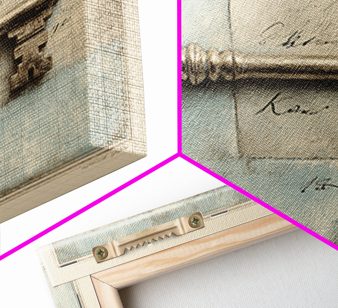 Antique Key and Handwritten Letter Arrangement Without Canvas Print, Bed and Breakfast Art, Bedroom Art, Living Room Decor, BAB-3x2-37