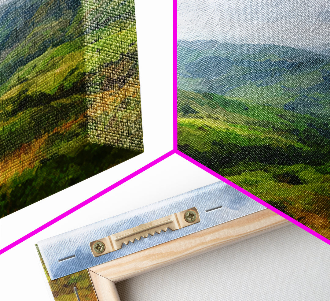 Classic Landscape with Rolling Green Hills Canvas Print, Bed and Breakfast Art, Farmhouse Decor, Living Room Decor, Fine Art, BAB-3x2-4