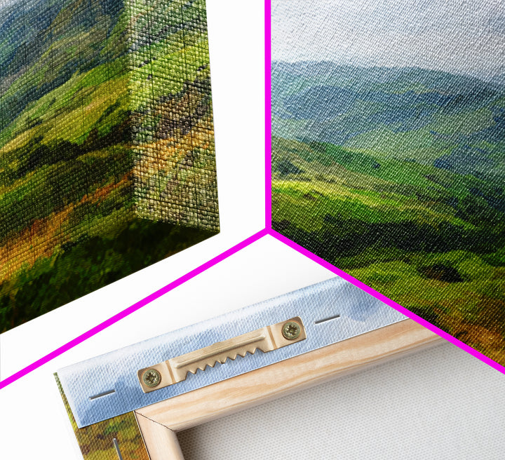 Classic Landscape with Rolling Green Hills Canvas Print, Bed and Breakfast Art, Farmhouse Decor, Living Room Decor, Fine Art, BAB-3x2-4