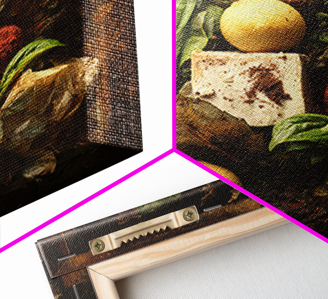 Chocolate Truffle Still Life Framed Canvas Print, Bakery Art, Modern Decor, Bakery Decor, Fine Art, Patisserie, Wall Decor, BAK-1x1-67