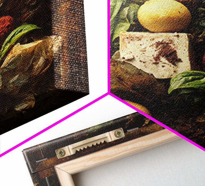 Chocolate Truffle Still Life Framed Canvas Print, Bakery Art, Modern Decor, Bakery Decor, Fine Art, Patisserie, Wall Decor, BAK-1x1-67