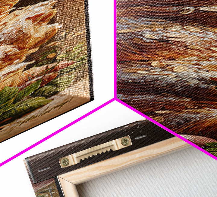 Almond Croissant Closeup Canvas Print, Bakery Art, Kitchen Prints, Bakery Decor, Oil Painting, Patisserie, Fine Art, Kids Art, BAK-1x3-27