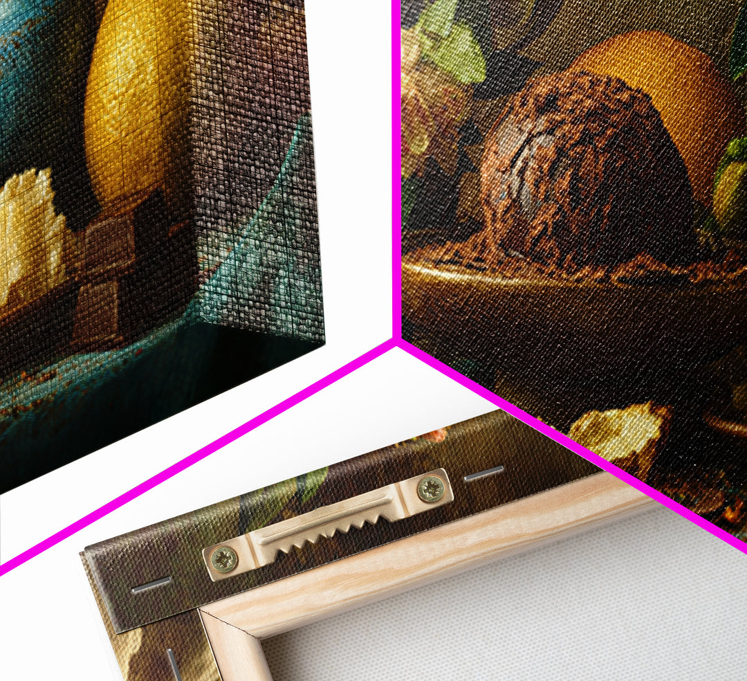 Chocolate Truffle Still Life Framed Canvas Print, Bakery Art, Bakery Decor, Watercolor Art, Patisserie, Kitchen Prints, BAK-2x1-15