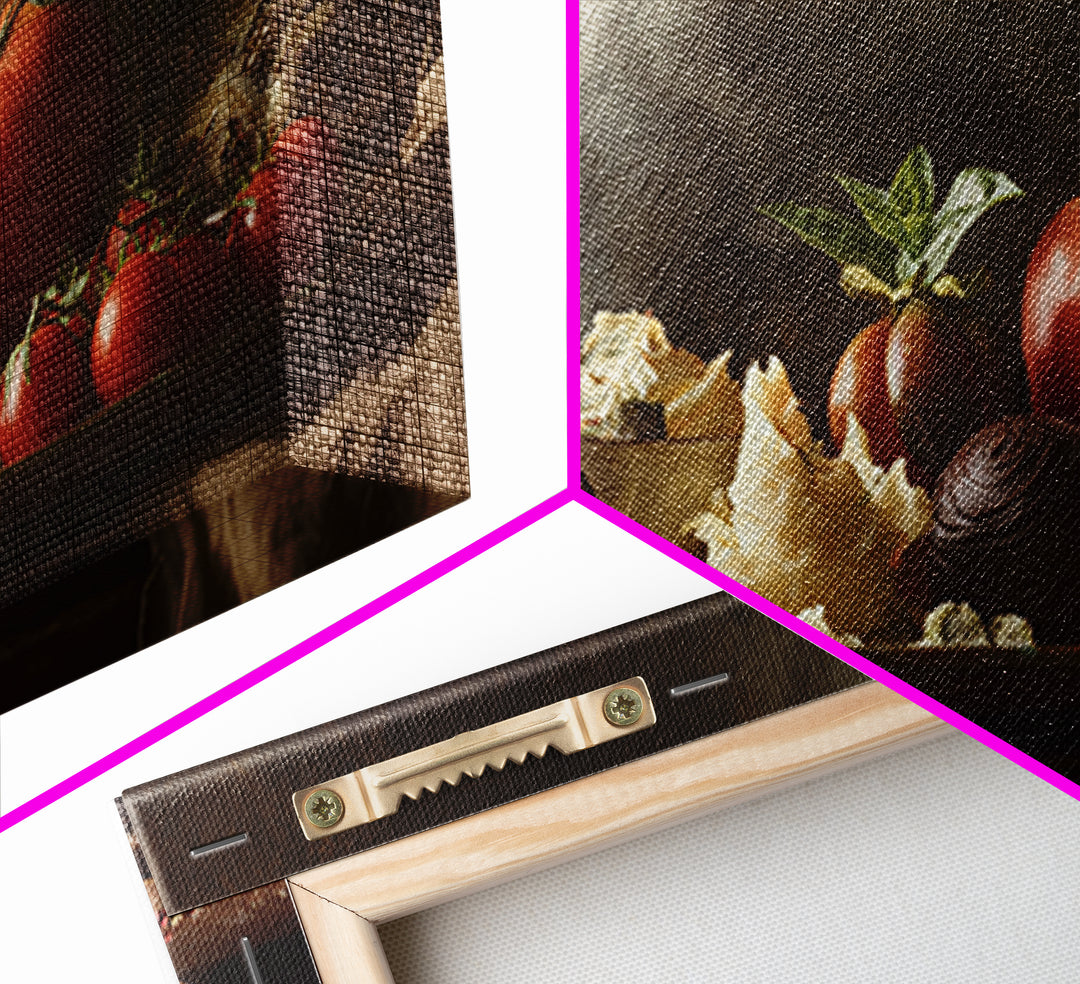 Chocolate Truffle Still Life Canvas Print, Bakery Art, Kitchen Wall Art, Bakery Decor, Oil Painting, Patisserie, BAK-2x1-39