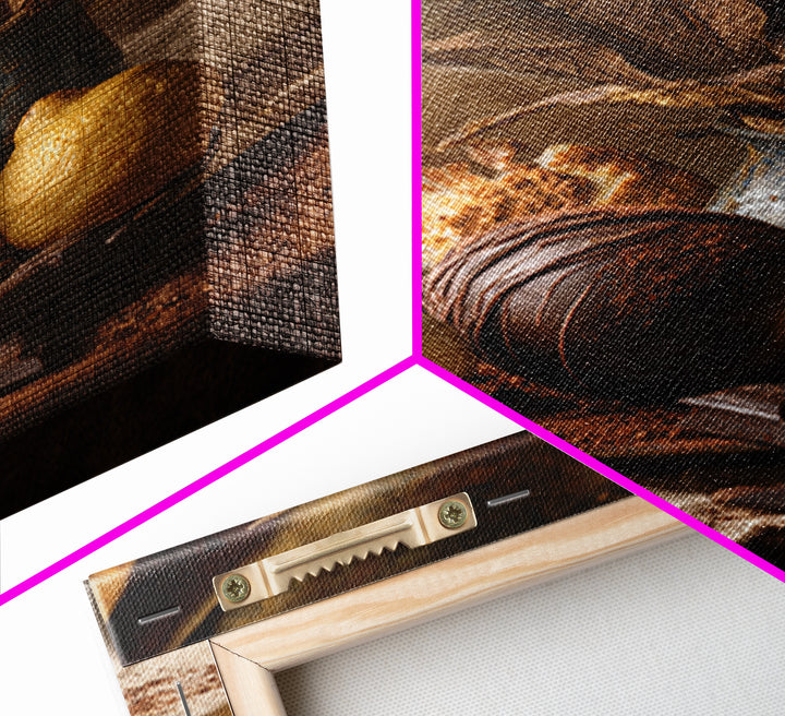 Chocolate Truffle Still Life Framed Canvas Print, Bakery Art, Room Decor, Bakery Decor, Fine Art, Patisserie, Digital Print, BAK-2x3-3