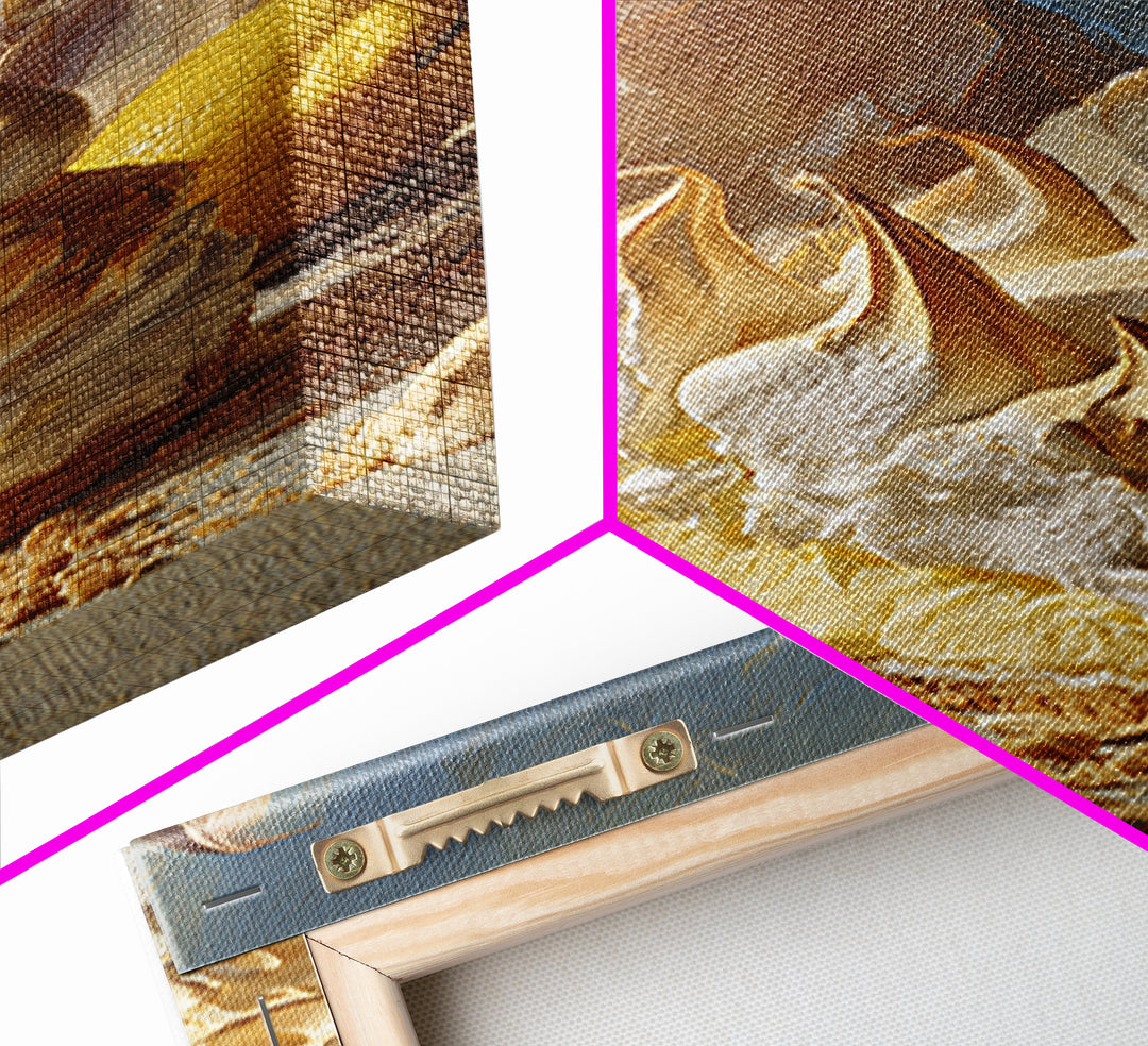 Lemon Meringue Pie Slice Canvas Print, Bakery Art, Kitchen Wall Art, Bakery Decor, Oil Painting, Patisserie, BAK-2x3-66