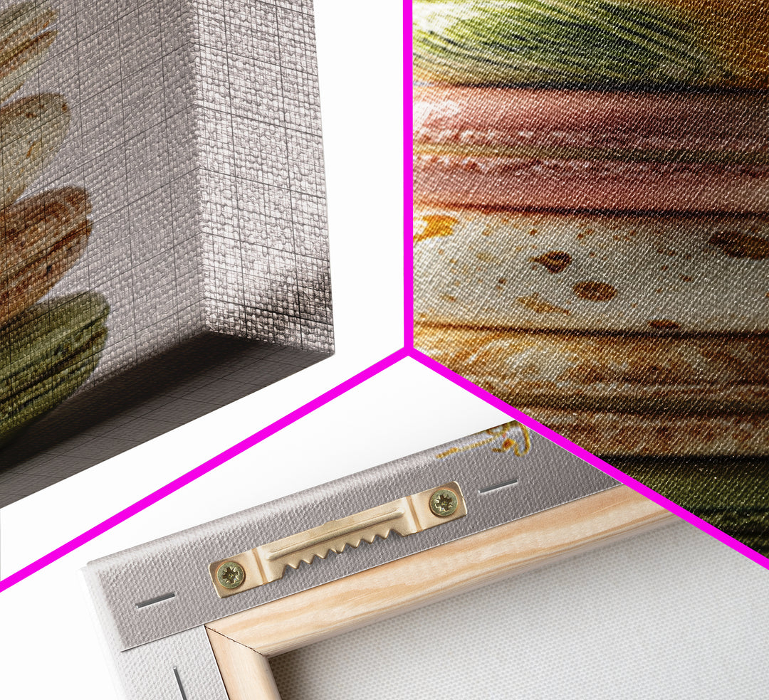 Single Perfect Macaron Tower Framed Canvas Print, Bakery Art, French Wall Art, Bakery Decor, Abstract Art, Patisserie, BAK-2x3-83