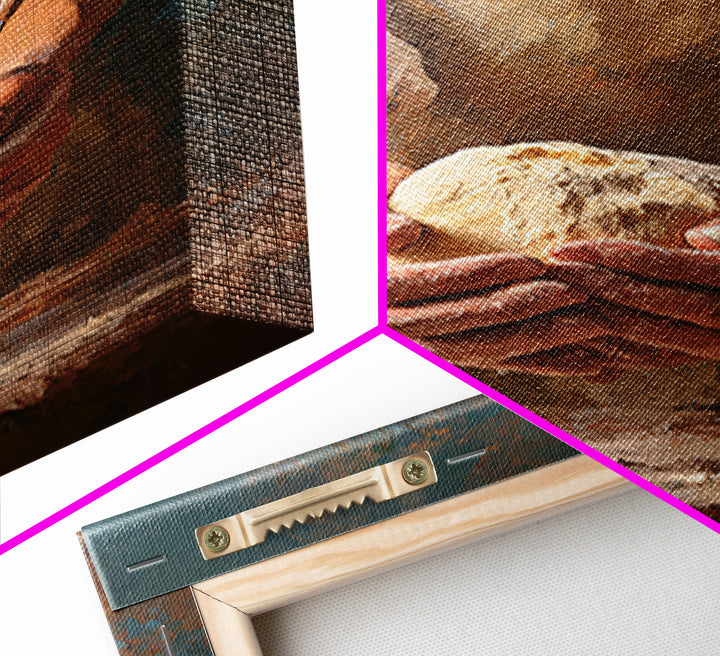 Baker Hands Shaping Dough Framed Canvas Print, Bakery Art, Digital Download Art, Bakery Decor, Patisserie, Neutral Decor, BAK-2x3-97