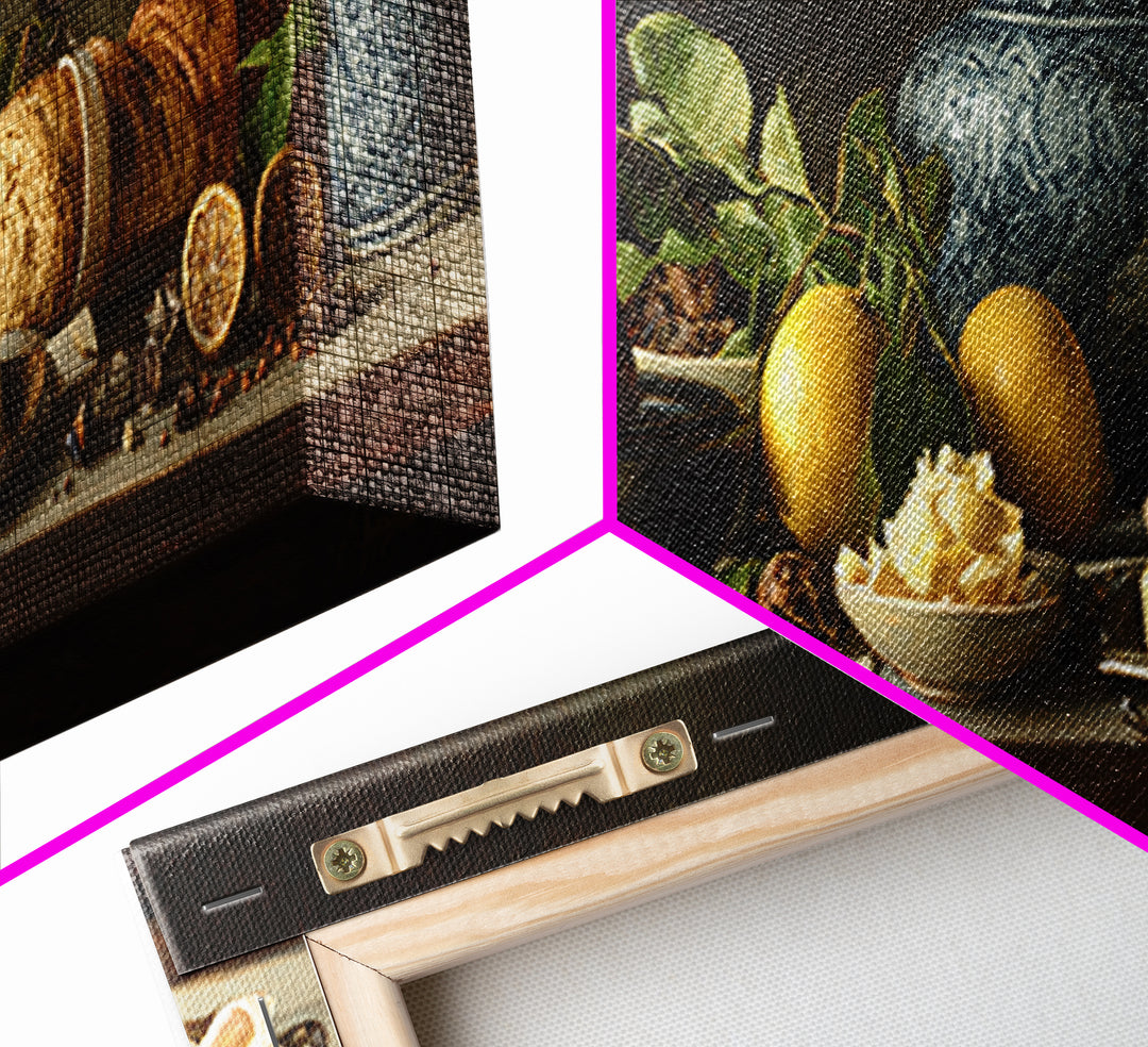 Chocolate Truffle Still Life Framed Canvas Print, Bakery Art, Art Print, Bakery Decor, Fine Art, Patisserie, Kitchen Print, BAK-3x1-59