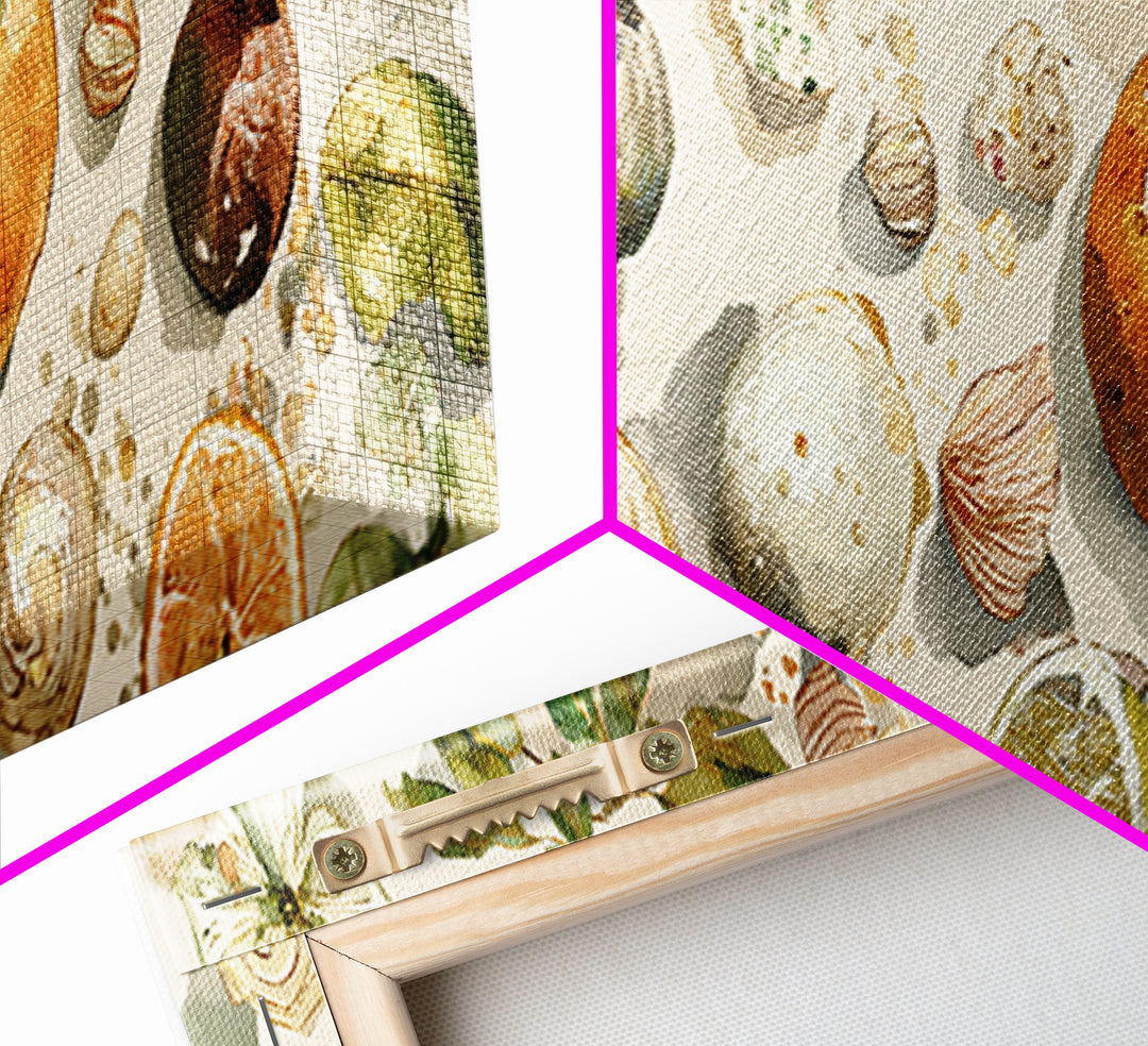 Whimsical Donut Assortment Framed Canvas Print, Bakery Art, Neutral Decor, Bakery Decor, Fine Art, Patisserie, Home Decor, BAK-3x1-73