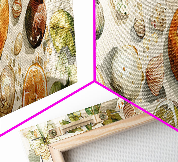 Whimsical Donut Assortment Framed Canvas Print, Bakery Art, Neutral Decor, Bakery Decor, Fine Art, Patisserie, Home Decor, BAK-3x1-73
