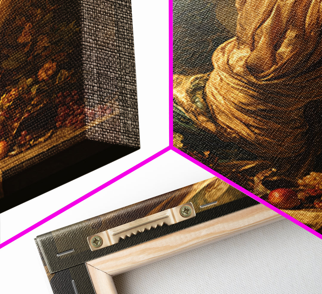 Mythic Goddess Figure Framed Canvas Print, Baroque Art, Eclectic Wall Art, Living Room Decor, Fine Art, Ornate, Gallery Decor, BAO-1x1-38