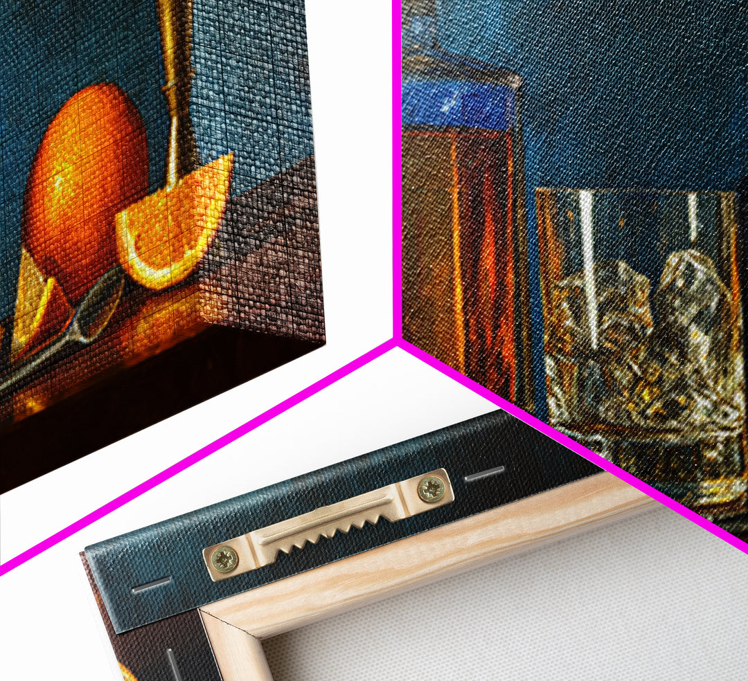 Orange Bitters and Bar Spoon Still Life Canvas Print, Bar Art, Kitchen Wall Decor, Bar Decor, Fine Art, Bar Cart Art, BAR-2x1-89