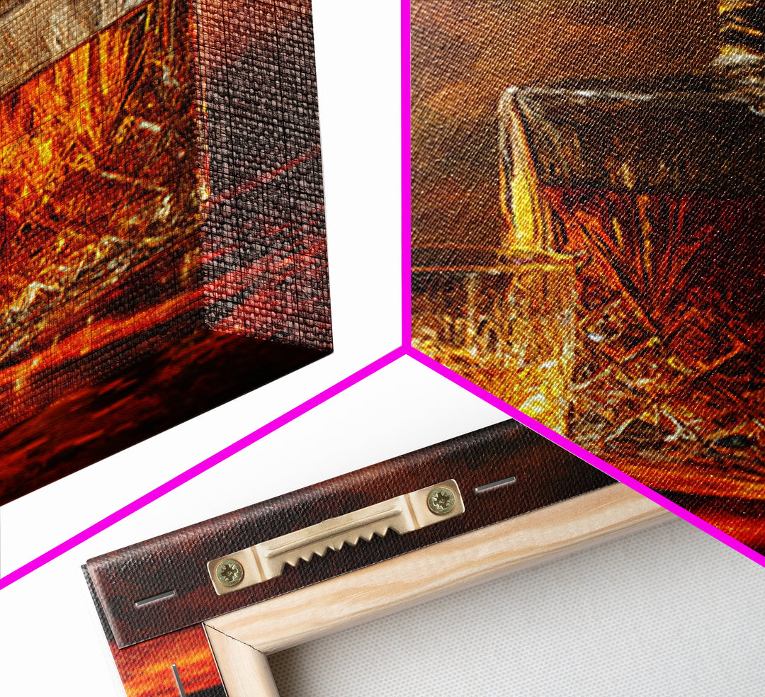 Whiskey Bottle and Cut Crystal Glass Canvas Print, Bar Art, Contemporary Art, Bar Decor, Fine Art, Apartment Decor, BAR-2x3-10