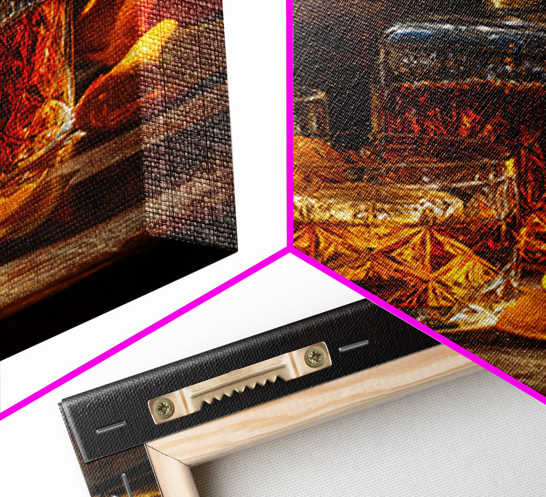 Cocktail Recipe Diagram Styled as Elegant Art Framed Canvas Print, Bar Art, Wall Decor, Bar Decor, Fine Art, BAR-2x3-52