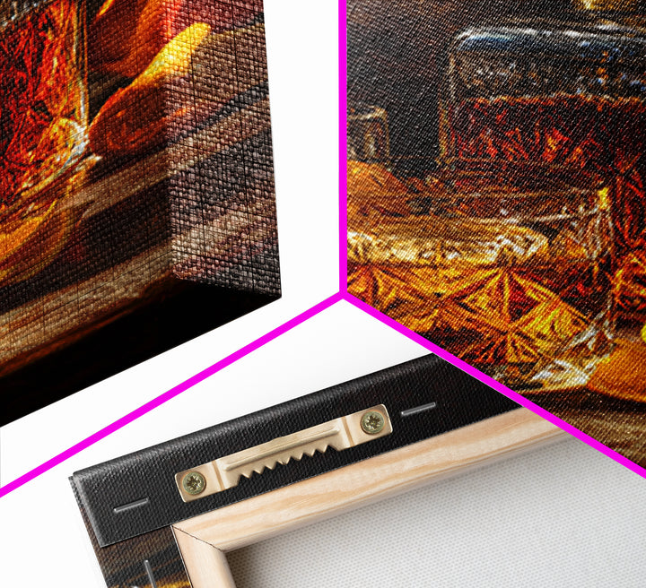 Cocktail Recipe Diagram Styled as Elegant Art Framed Canvas Print, Bar Art, Wall Decor, Bar Decor, Fine Art, BAR-2x3-52