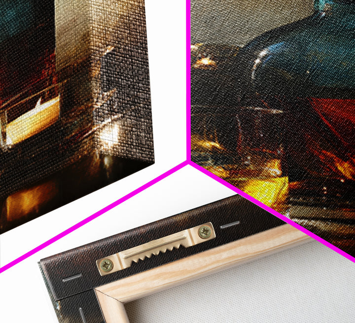 Smoked Glassware Study Canvas Print, Bar Art, Fine Art Print, Bar Decor, Fine Art, Metal Wall Art, Canvas Wall Art, BAR-2x3-7