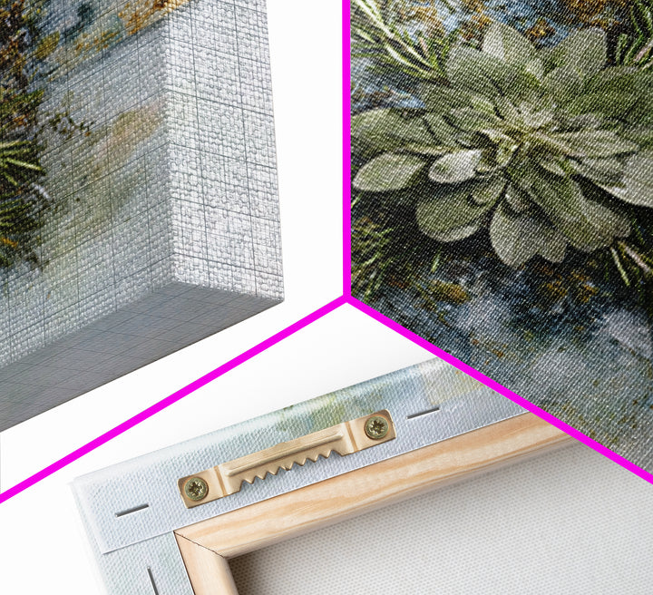 Botanical Bath Herb Arrangement Canvas Print, Bathroom Art, Modern Wall Art, Bathroom Decor, Fine Art, Spa, Wall Decor, BAT-1x1-17