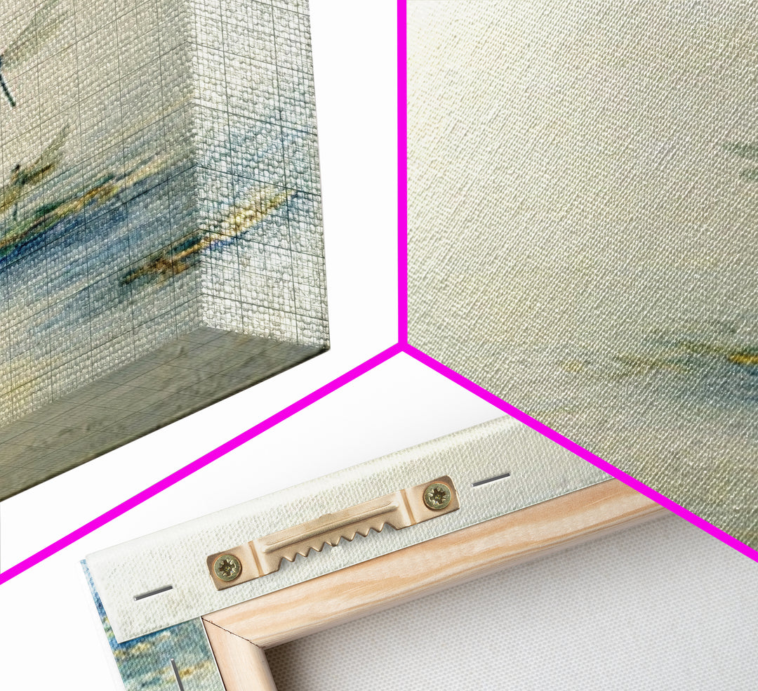 Delicate Dragonfly Above a Pond Surface Framed Canvas Print, Bathroom Art, Bathroom Art Decor, Bathroom Decor, Fine Art, Spa, BAT-1x1-72