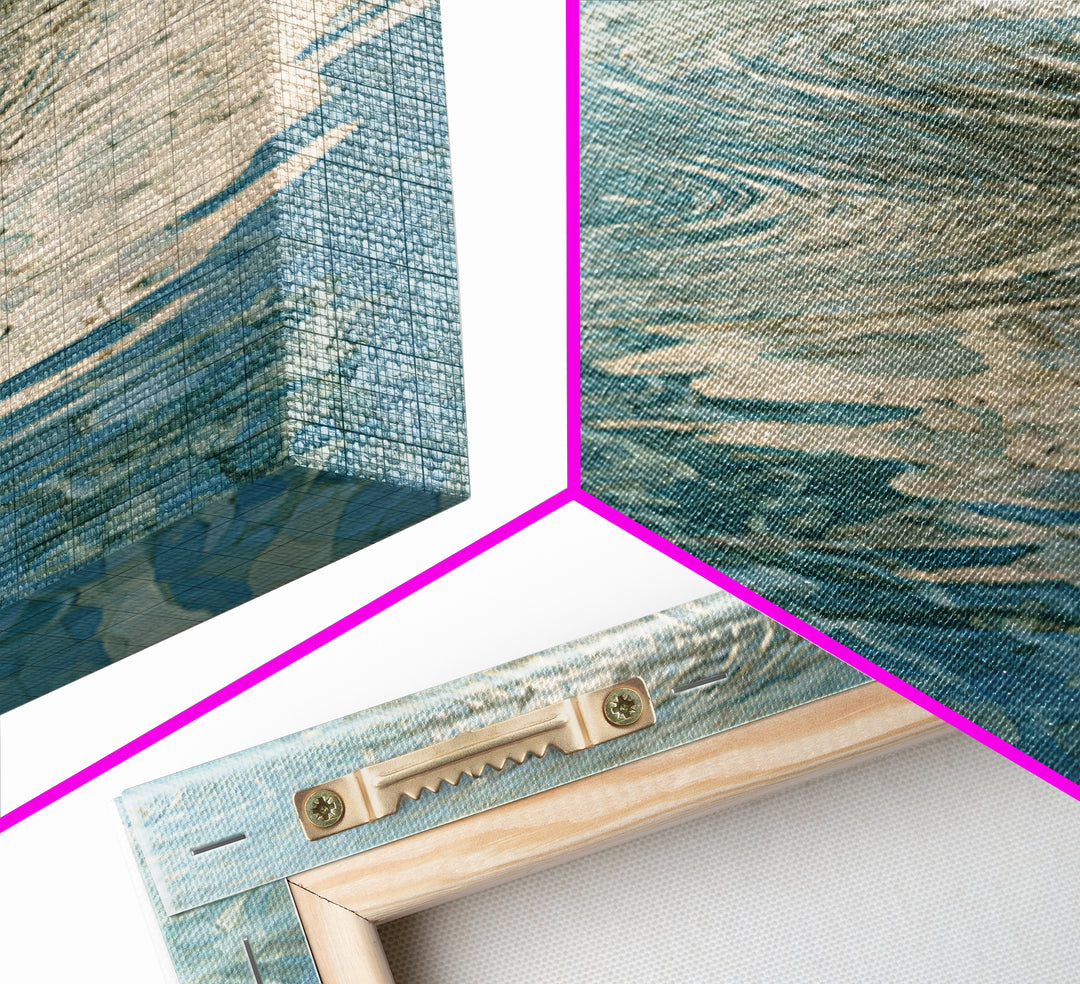 Abstract Water Ripples Canvas Print, Bathroom Art, Modern Decor, Bathroom Decor, Fine Art, Spa, Home Decor, Poster, Digital Art, BAT-1x1-77