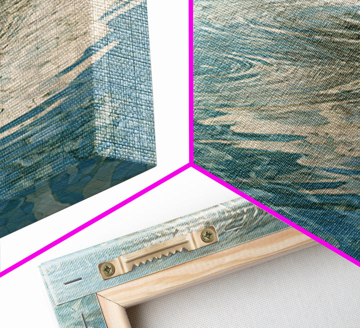 Abstract Water Ripples Canvas Print, Bathroom Art, Modern Decor, Bathroom Decor, Fine Art, Spa, Home Decor, Poster, Digital Art, BAT-1x1-77