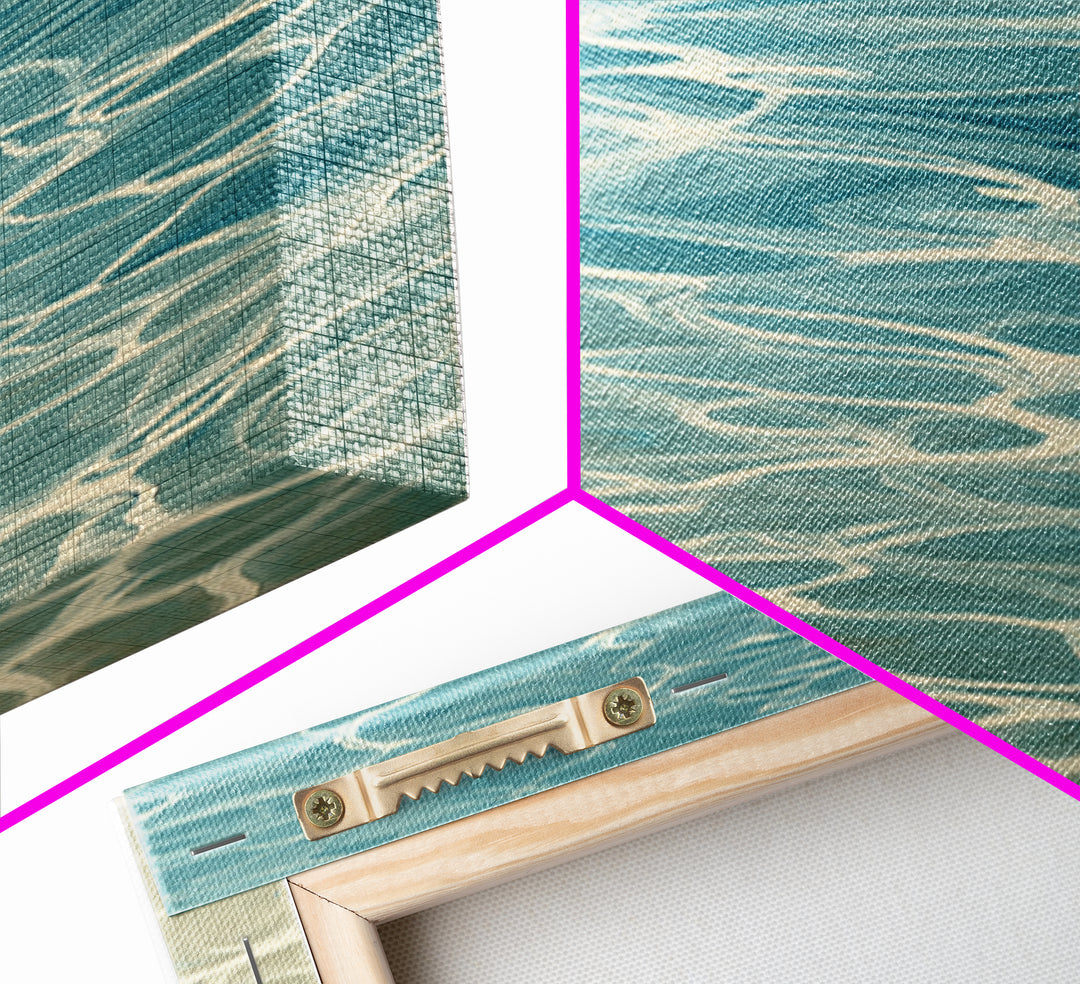 Abstract Water Ripples Canvas Print, Bathroom Art, Modern Decor, Bathroom Decor, Fine Art, Spa, Home Decor, Poster, Digital Art, BAT-1x3-17