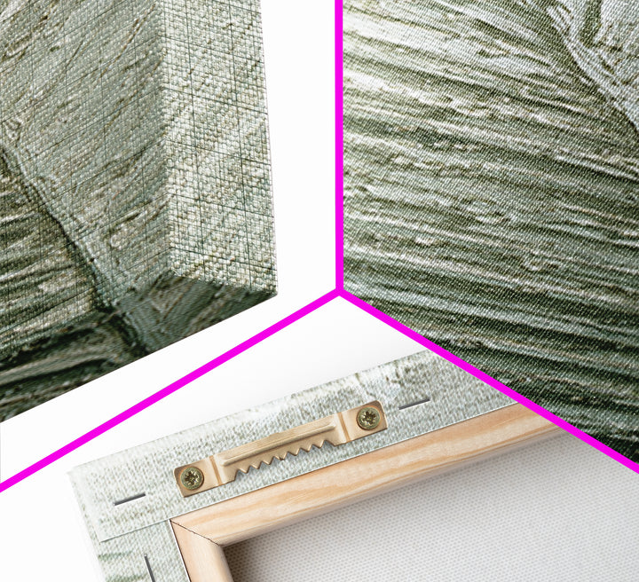 Simple Palm Frond on Off White Linen Canvas Print, Bathroom Art, Fine Art Print, Bathroom Decor, Abstract Art, Spa, Poster, BAT-1x3-35
