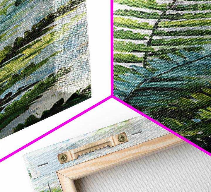 Green Fern Frond Closeup Framed Canvas Print, Bathroom Art, Modern Art, Bathroom Decor, Fine Art, Spa, Statement Artwork, BAT-1x3-46
