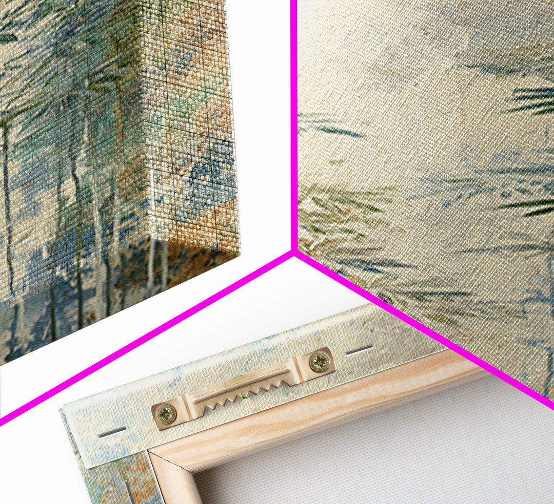 Sunlit Window Plant Shadow on Plaster Framed Canvas Print, Bathroom Art, Modern Wall Art, Bathroom Decor, Oil Painting, Spa, BAT-1x3-54