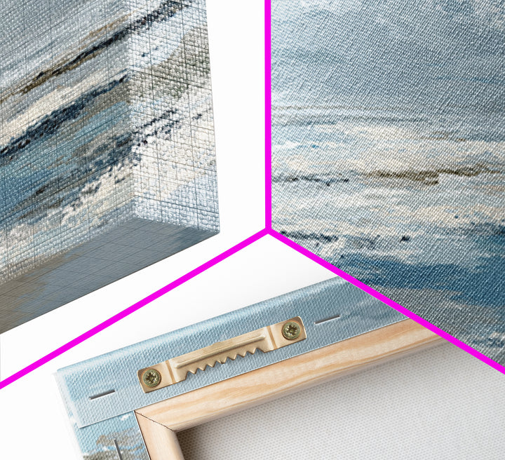 Soft Cloud and Rain Composition Canvas Print, Bathroom Art, Home Decor, Bathroom Decor, Oil Painting, Spa, Canvas Wall Art, BAT-2x1-39