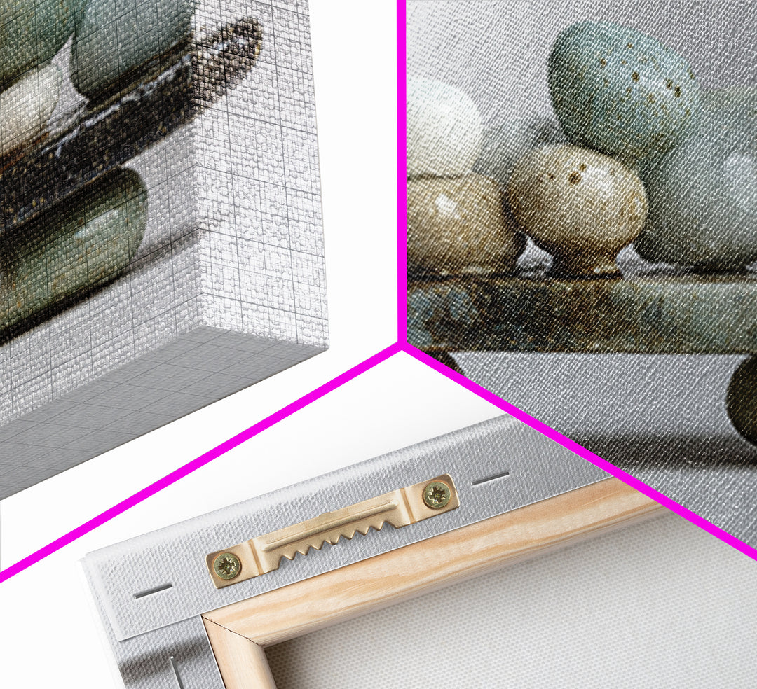 Monochrome Pebble Stack Canvas Print, Bathroom Art, Textured Painting, Bathroom Decor, Fine Art, Spa, Bathroom Wall Art, BAT-2x1-57