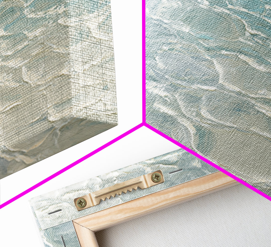 Abstract Water Ripples Canvas Print, Bathroom Art, Wall Art, Bathroom Decor, Abstract Art, Spa, Dog Portrait, Canvas Wall Art, BAT-2x1-73