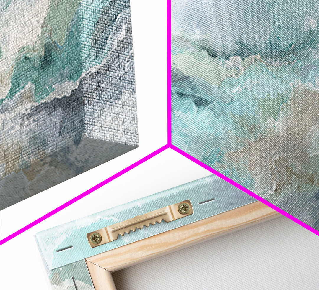Abstract Marble Texture Framed Canvas Print, Bathroom Art, Bathroom Prints, Bathroom Decor, Abstract Art, Spa, Trendy Wall Art, BAT-2x1-84