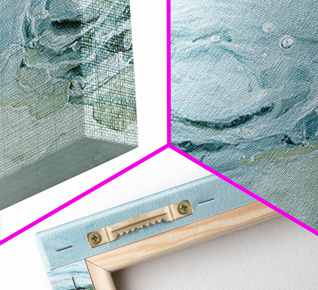 Abstract Water Ripples Framed Canvas Print, Bathroom Art, Digital Wall Art, Bathroom Decor, Abstract Art, Spa, Unique Wall Art, BAT-2x1-97