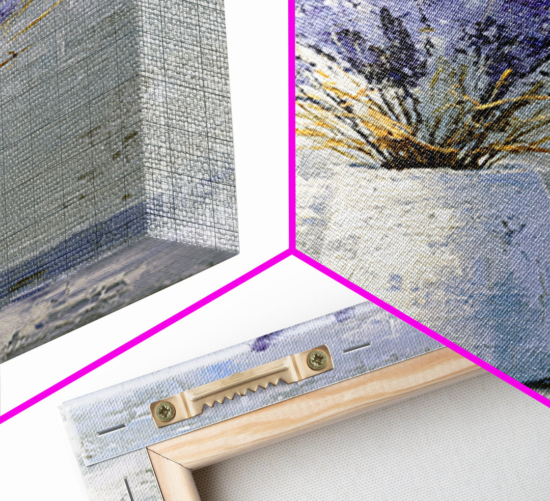 Lavender Sprigs in a Ceramic Vase Framed Canvas Print, Bathroom Art, Minimalist Decor, Bathroom Decor, Fine Art, Spa, BAT-2x3-68