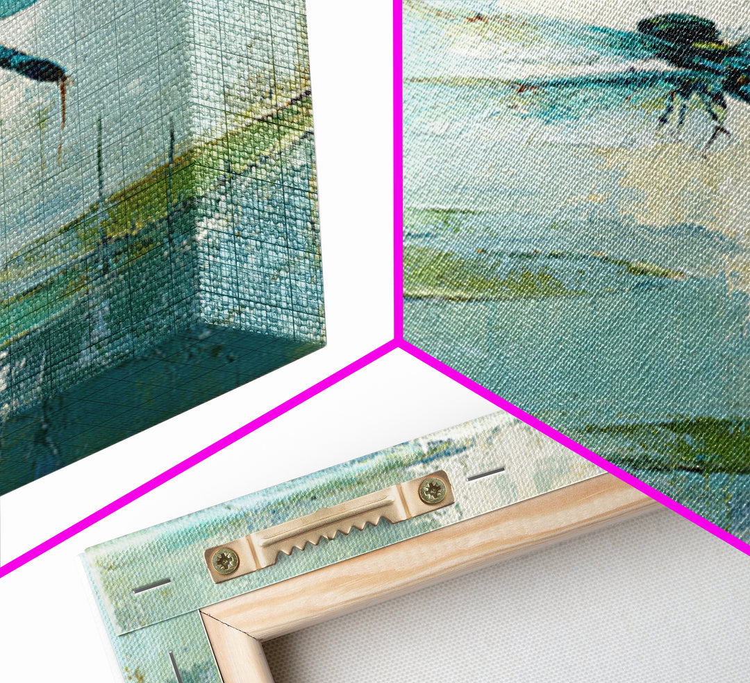 Delicate Dragonfly Above a Pond Surface Framed Canvas Print, Bathroom Art, Fine Art Print, Bathroom Decor, Fine Art, Spa, BAT-2x3-80
