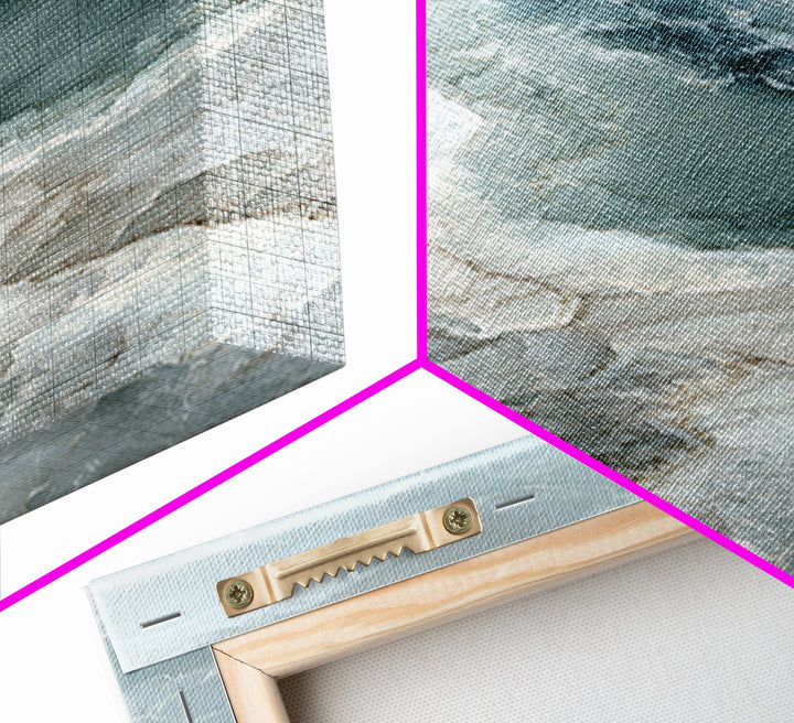 Abstract Marble Texture Canvas Print, Bathroom Art, Contemporary Art, Bathroom Decor, Abstract Art, Spa, Framed Wall Art, BAT-2x3-96